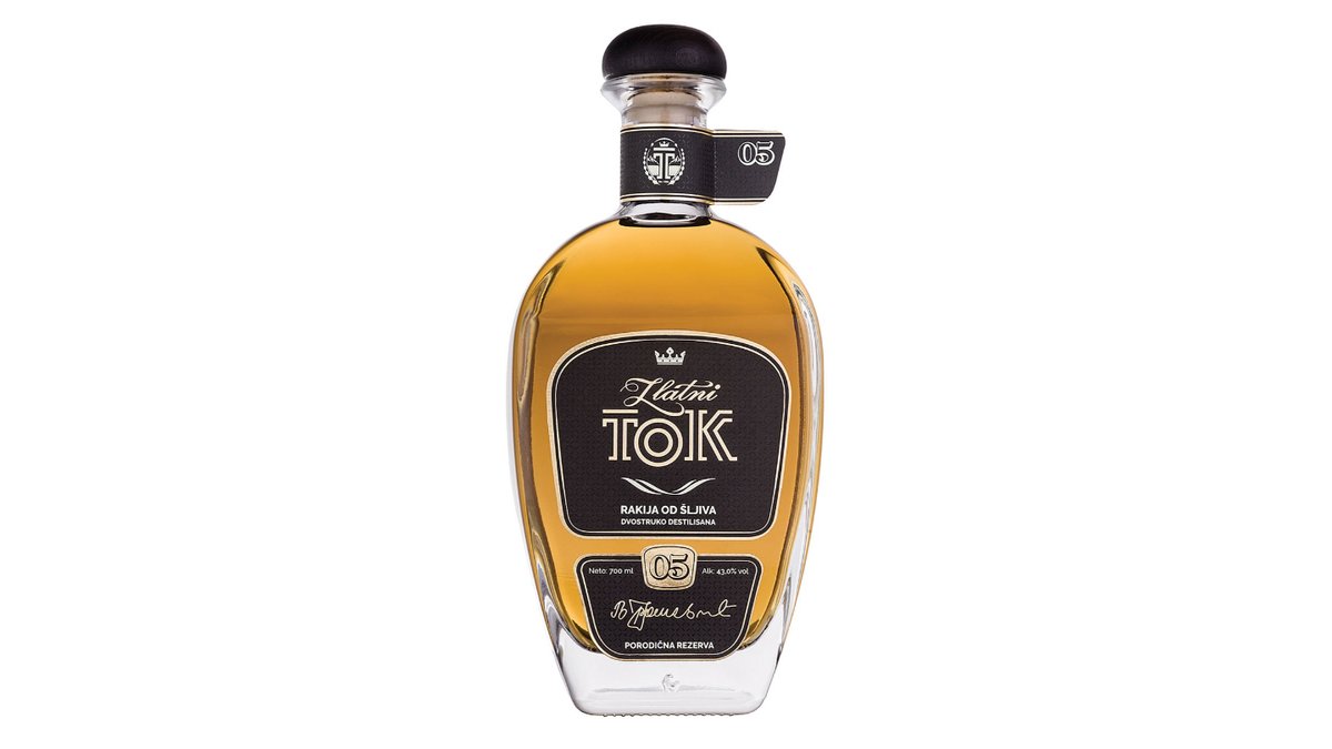 Rakija Zlatni Tok 05 0,7L Šljivova Prepecenica Sa Kutijom