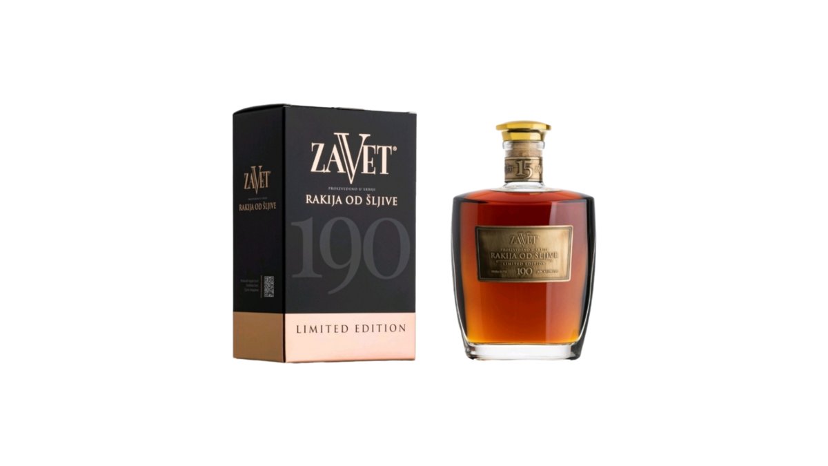Rakija Zavet Šljiva 43% Lim.Ed.190 0,75 L